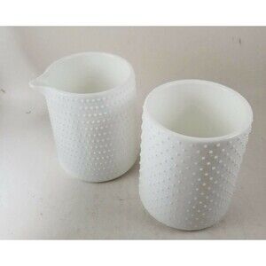 Hearth & Hand Magnolia Milk Glass Coffee Tea Creamer and Sugar Set